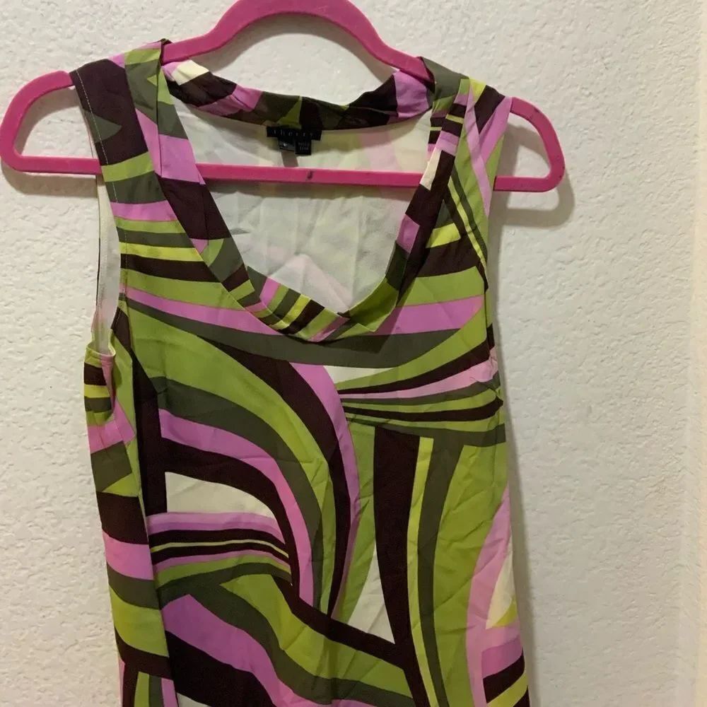 Theory Silk Blend Sleeveless Blouse - Picture 2 of 5